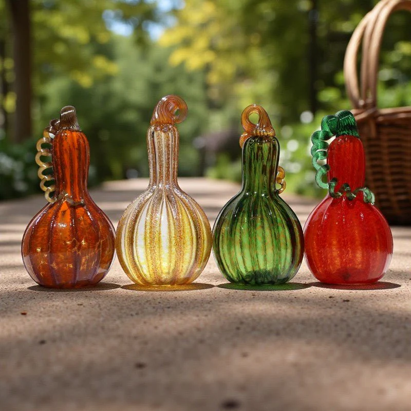 Luke Adams Maple Glaze Glass Pumpkins- Assorted Sizes - Image 7