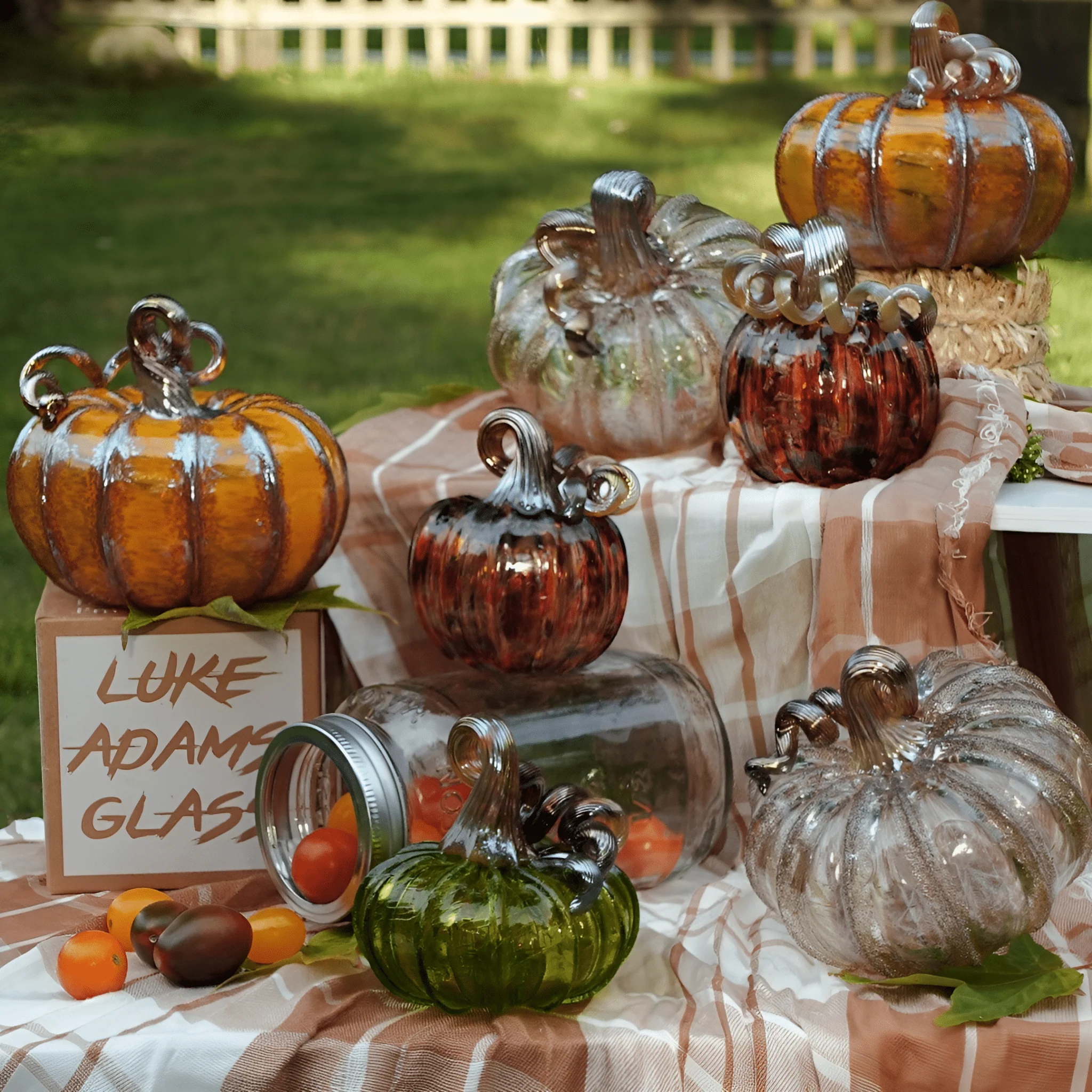 Luke Adams Maple Glaze Glass Pumpkins- Assorted Sizes - Image 8