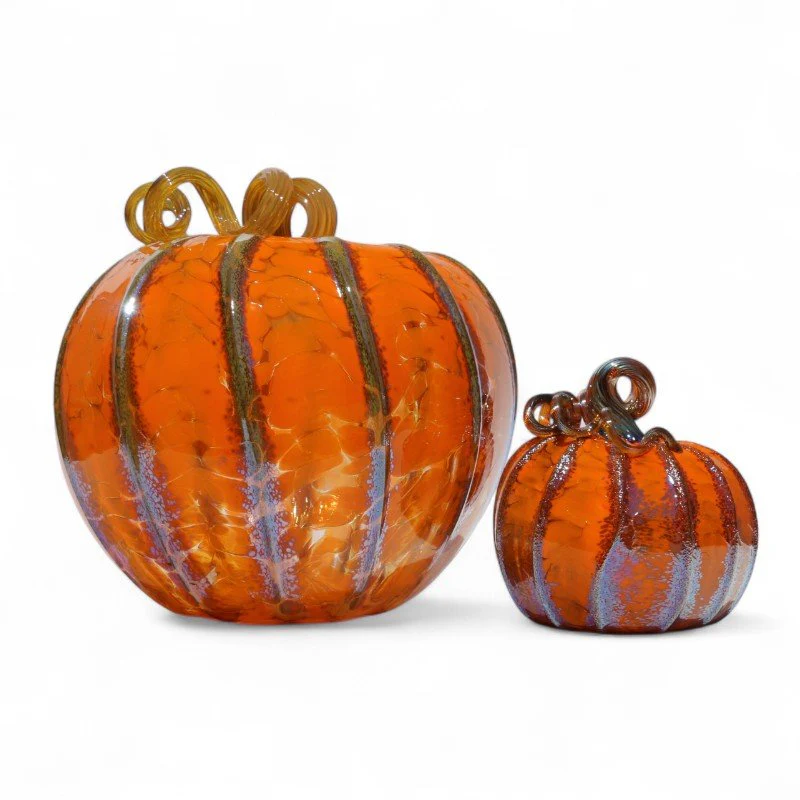 Luke Adams Maple Glaze Glass Pumpkins- Assorted Sizes - Image 2