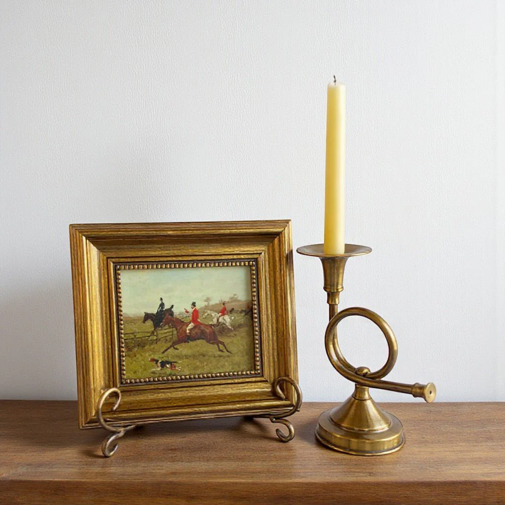 French Horn Brass Candlestick - Image 3