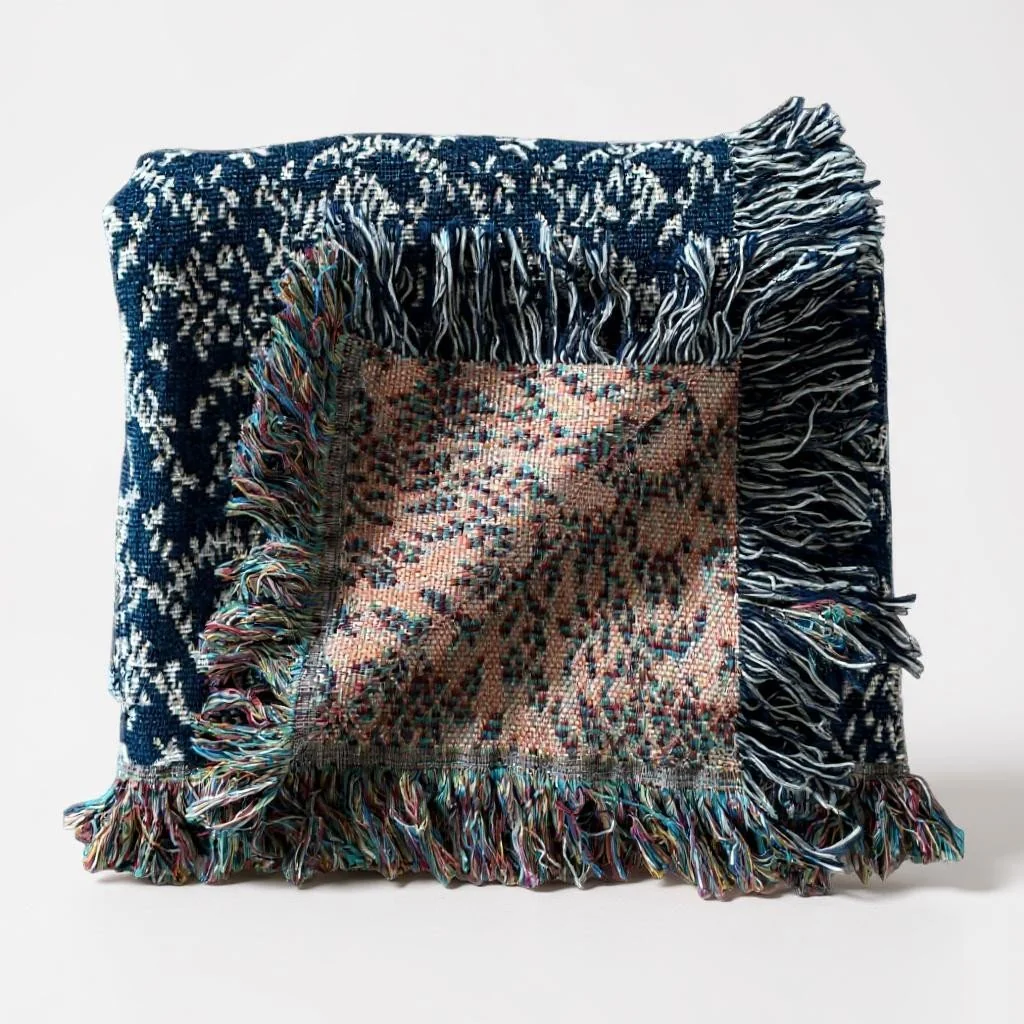 Blue Room Cotton Throw – Mount Vernon Collection - Image 5