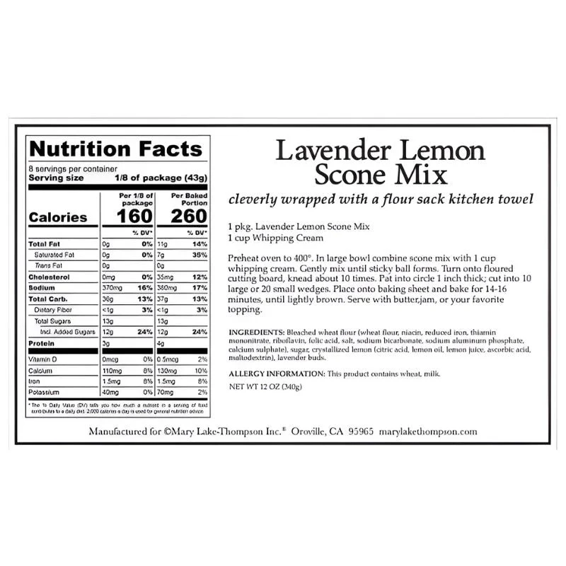 Mount Vernon Lavender Lemon Scone Mix - Image 3