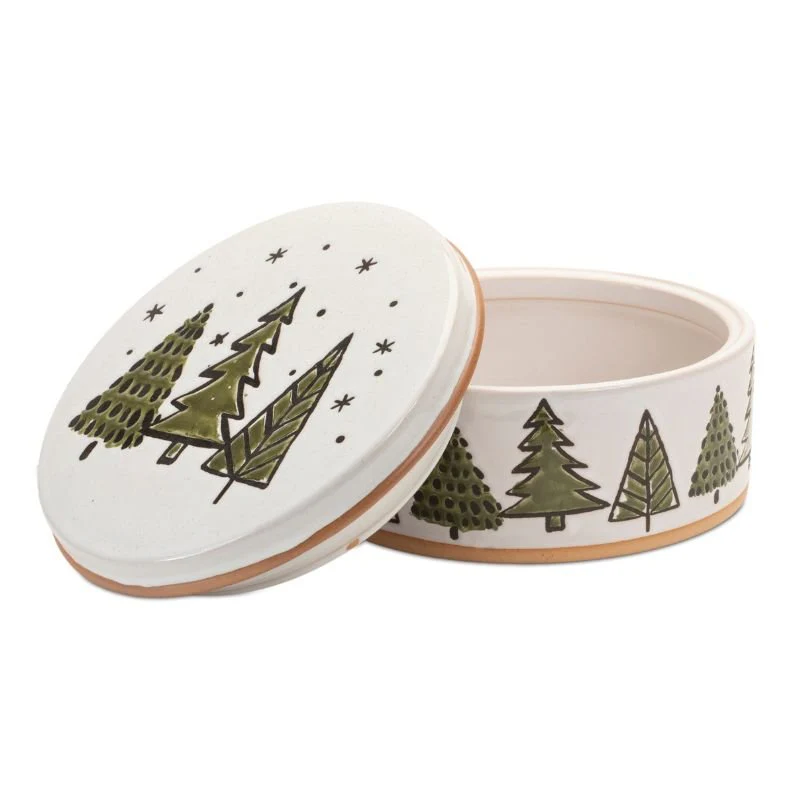 Ceramic Pine Tree Canister - Image 2
