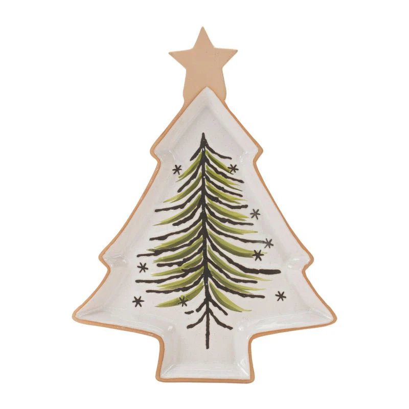 Ceramic Christmas Tree Tray