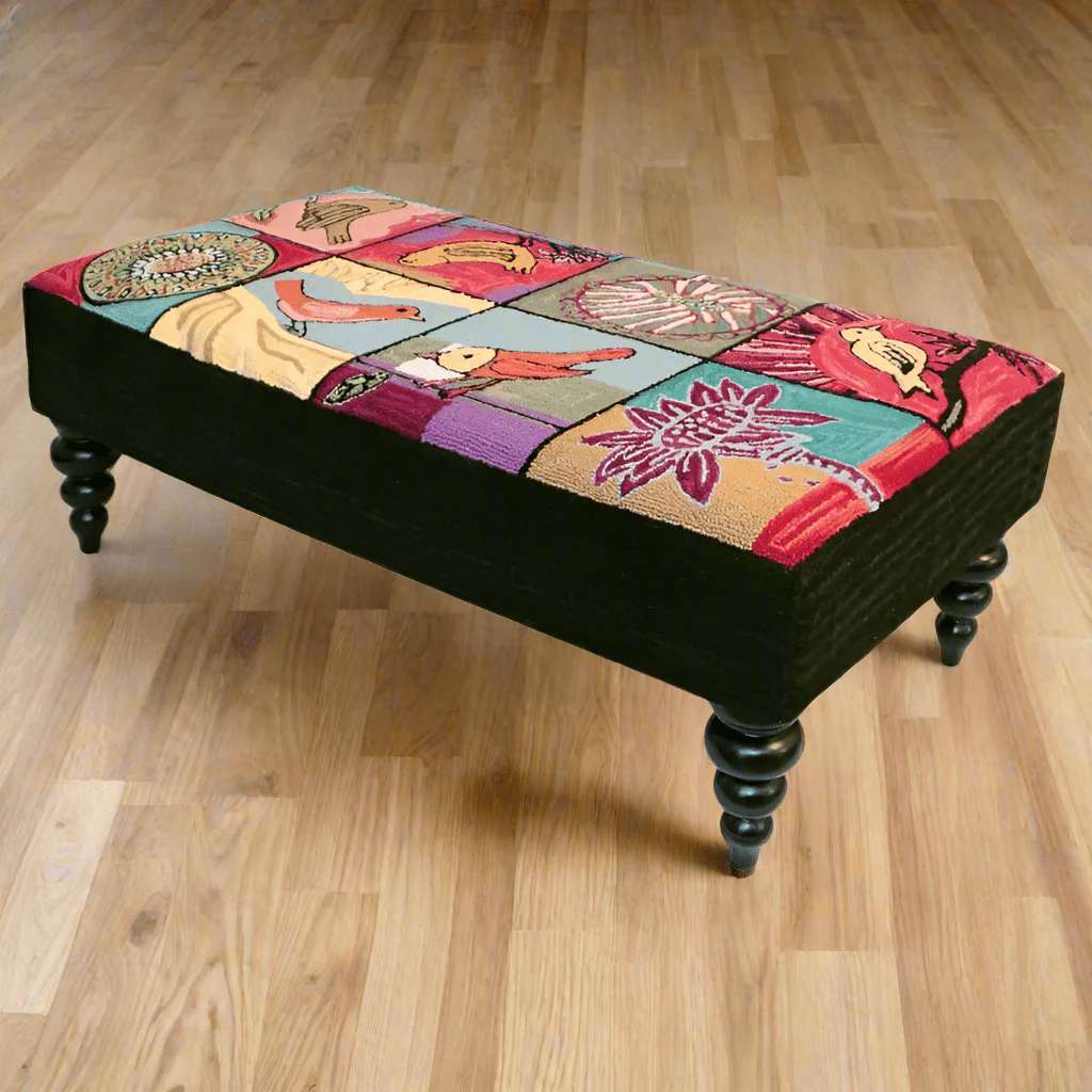 Bloomer Bird Bench - By Michaelian Home - Image 2