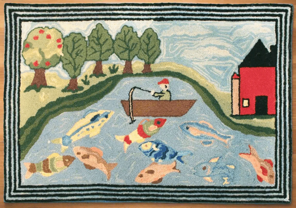 Rainbow Lake Fish Rug/Mat - Image 2