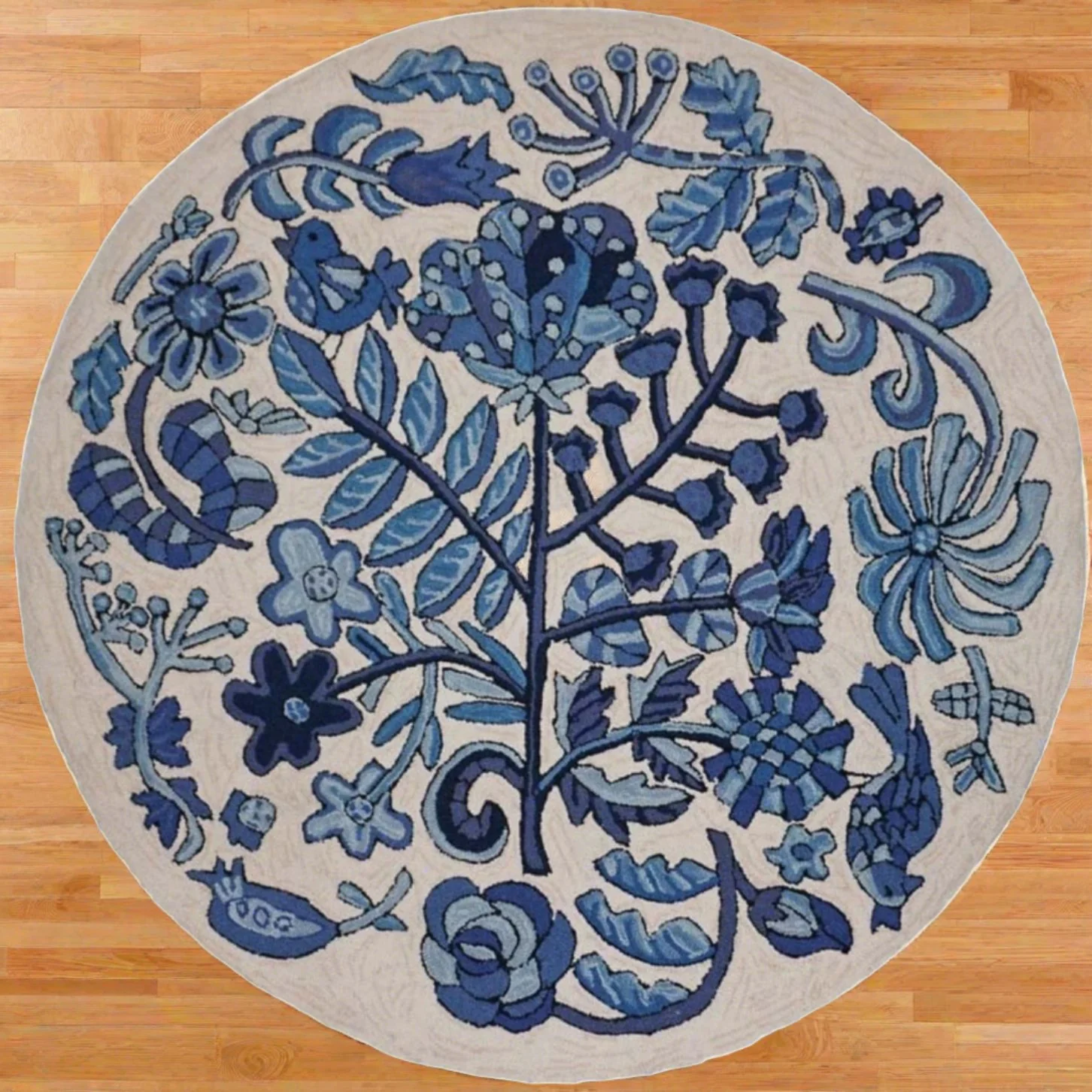 Bloomer Morning - Round Area Rug - Image 2