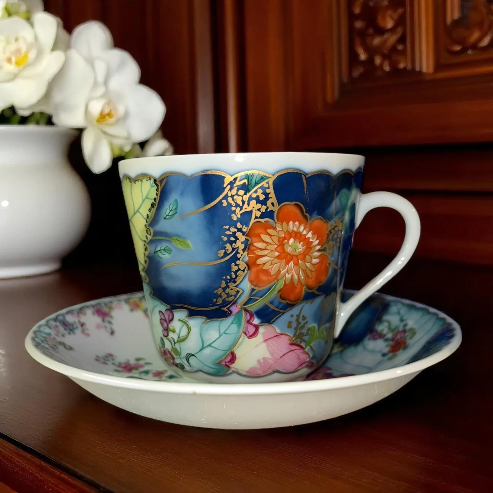 Tobacco Leaf Cup & Saucer - Image 2