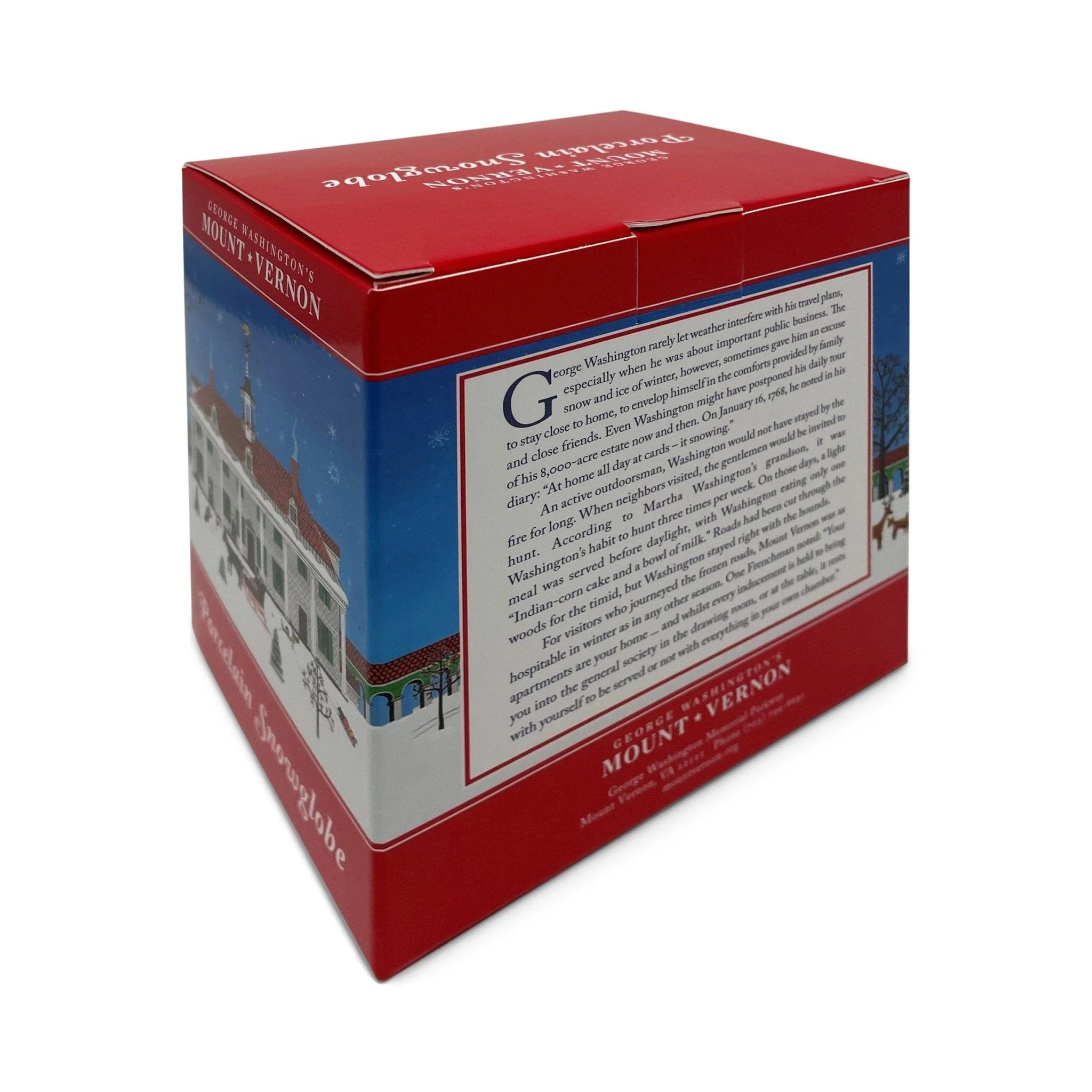 Mount Vernon Folk Art Snow Globe - Image 4