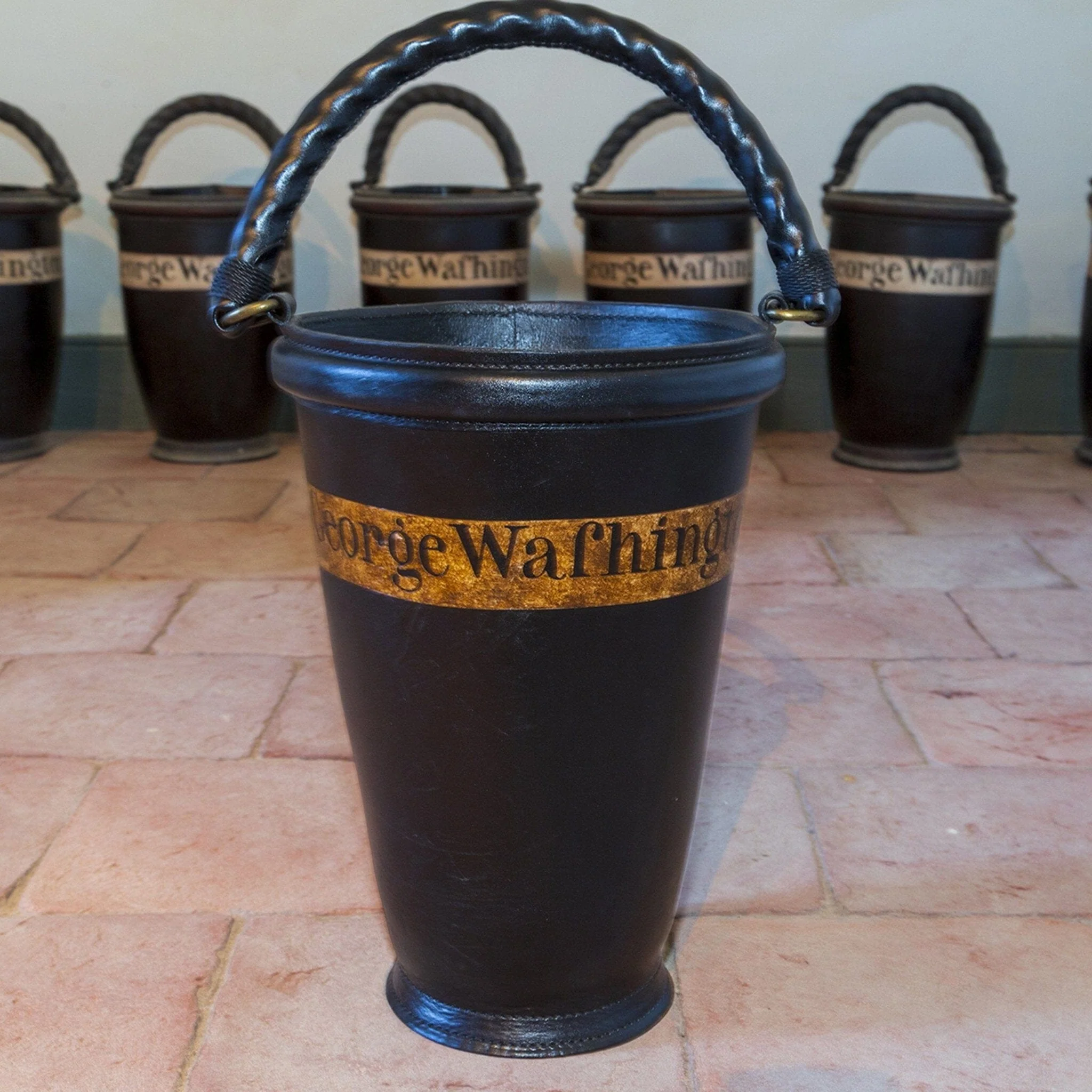 Mount Vernon Leather Fire Bucket - Image 6