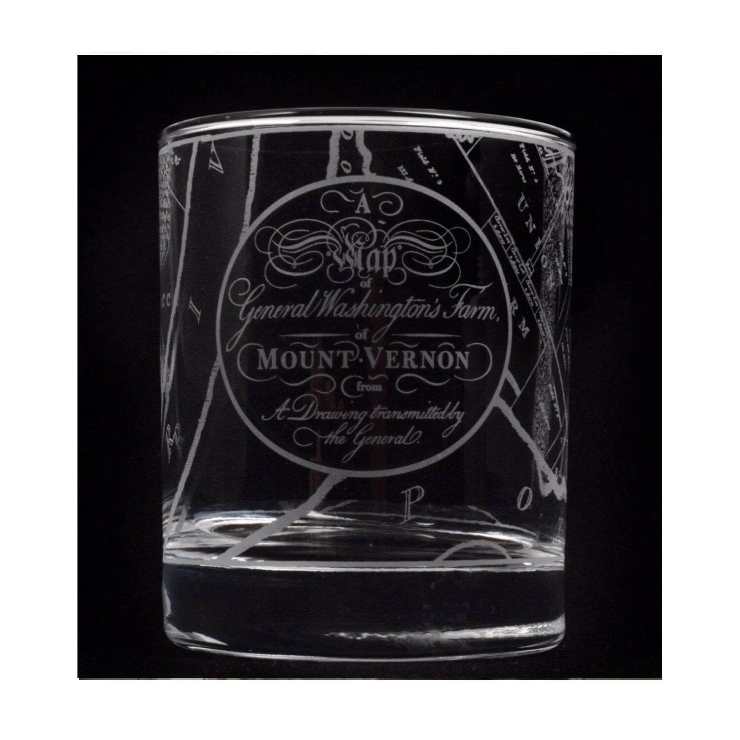 Mount Vernon Map Rocks Glass - Image 4