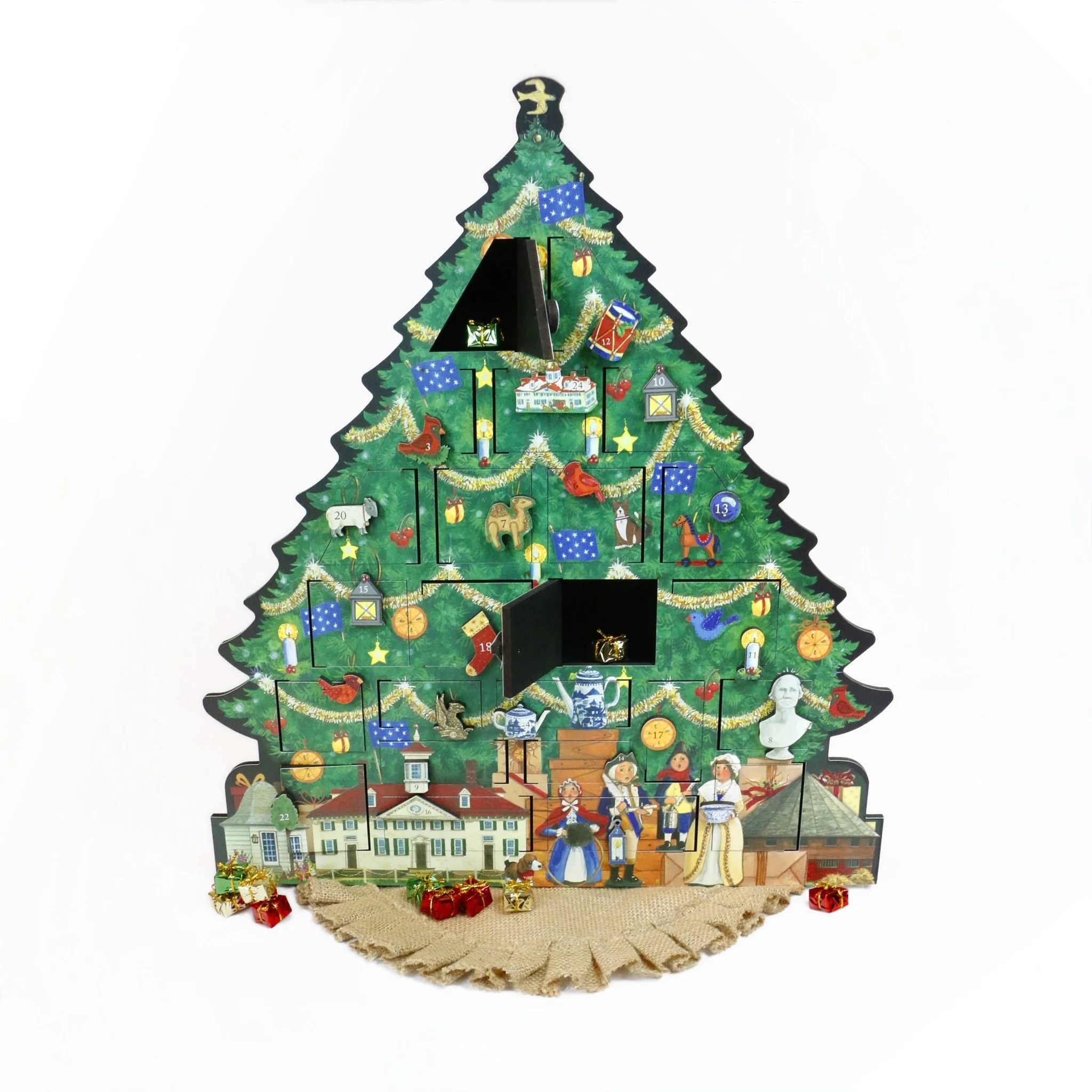 Mount Vernon Wooden Tree Advent Calendar - Image 5