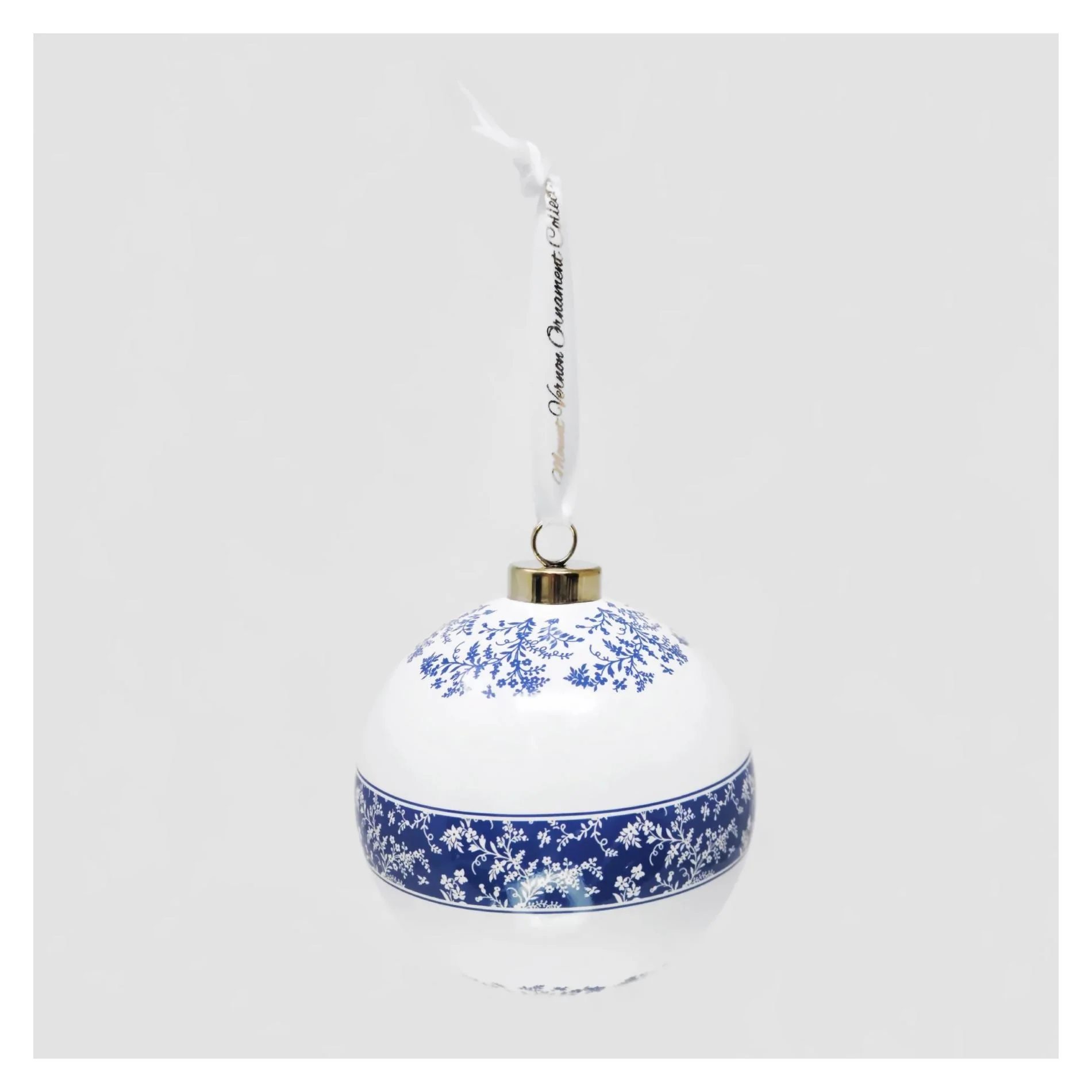 MV Ornament Collection - Porcelain Blue Room Ball - Image 3