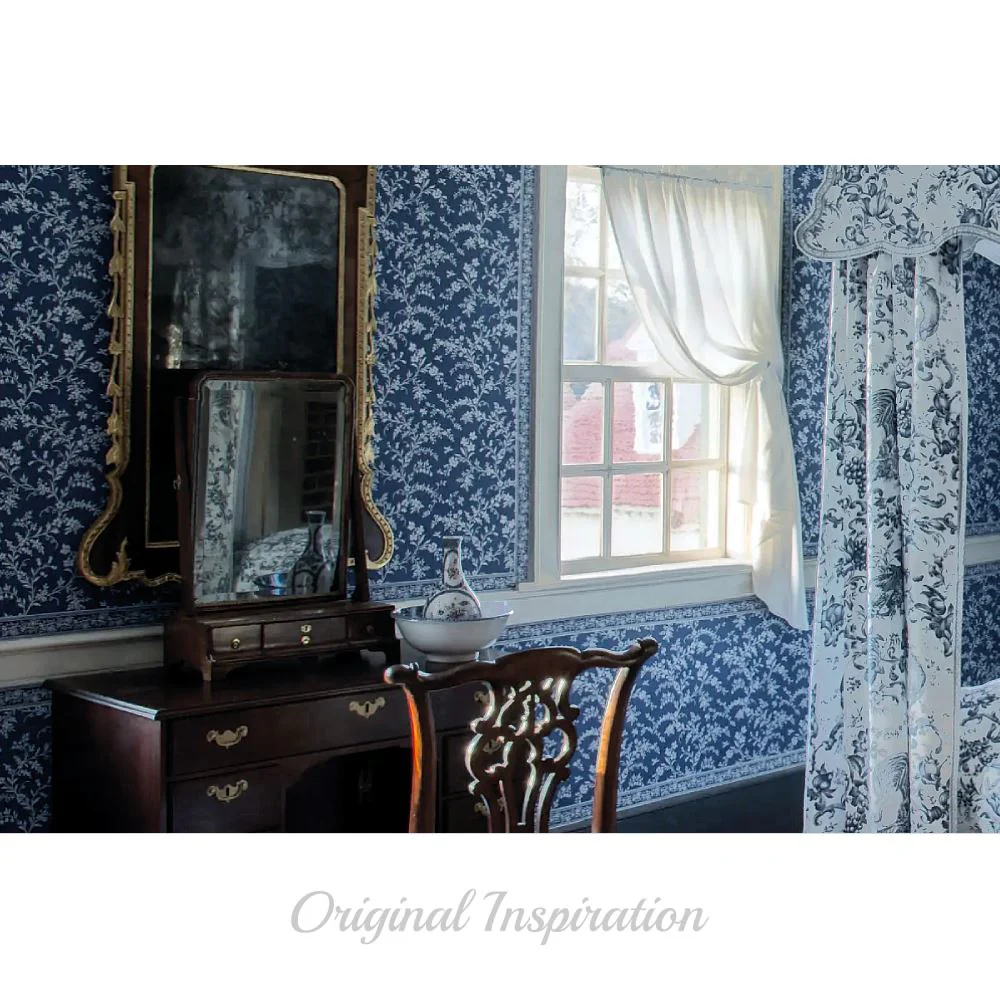 MV Ornament Collection - Porcelain Blue Room Cylinder - Image 4