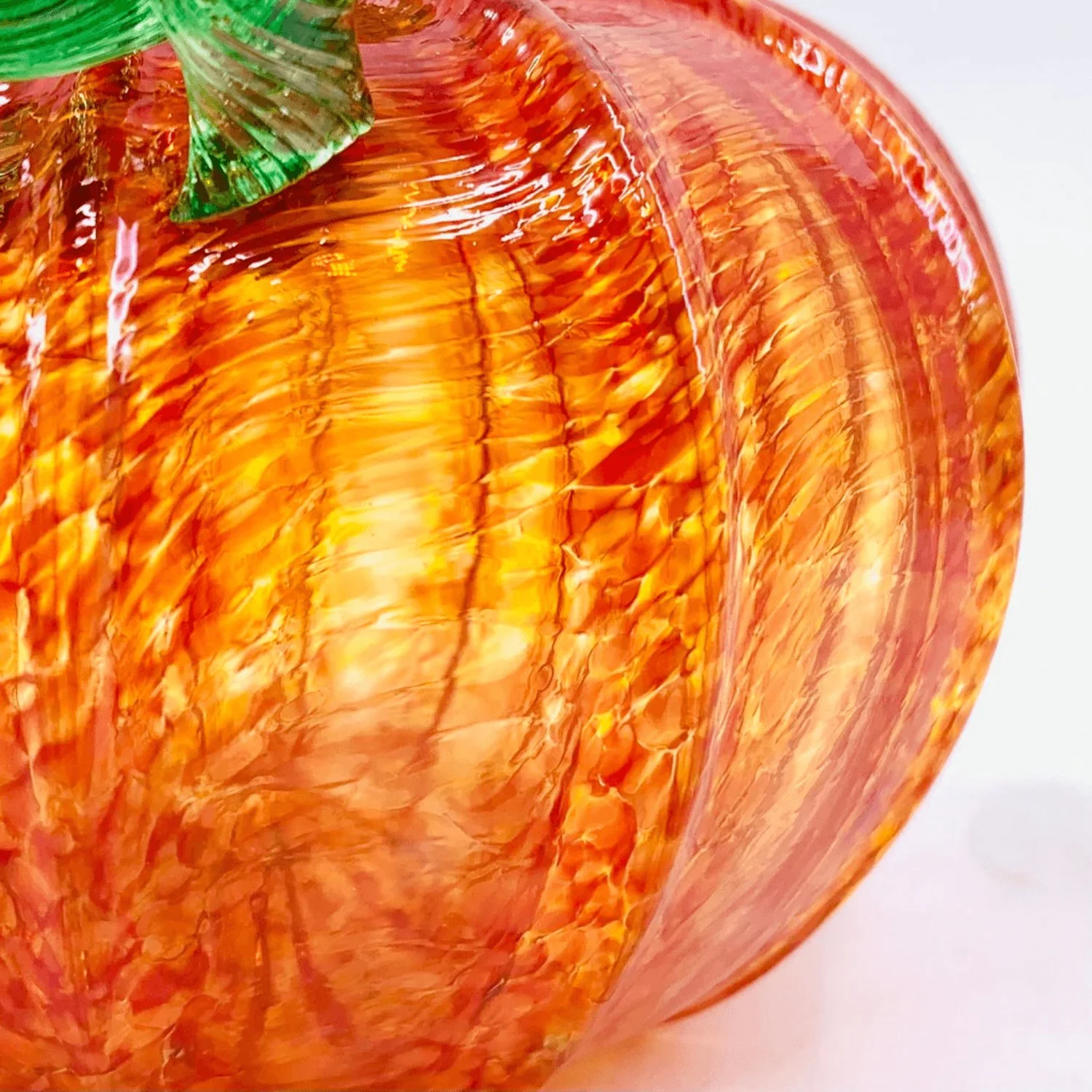 Luke Adams Orange Glass Pumpkin - Assorted Sizes - Image 5