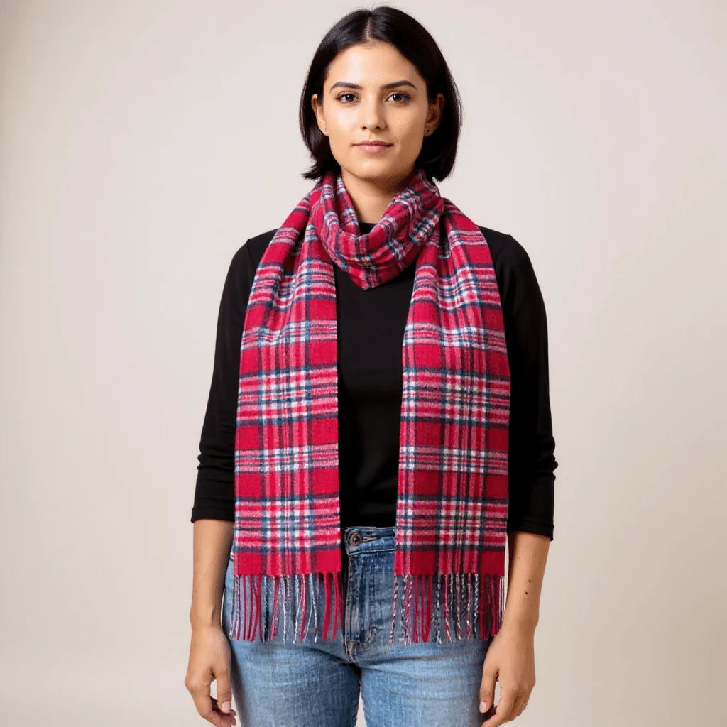 Mount Vernon 1776 Independence Tartan Scarf - Image 3
