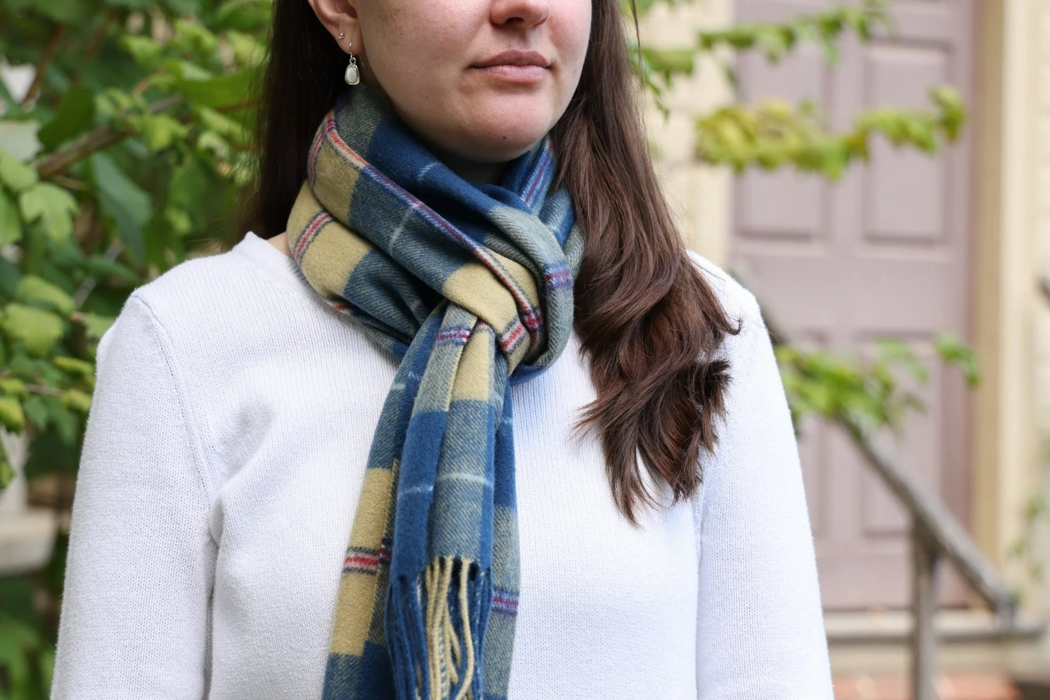 Lambswool Tartan Scarf - GW Tartan - Image 5