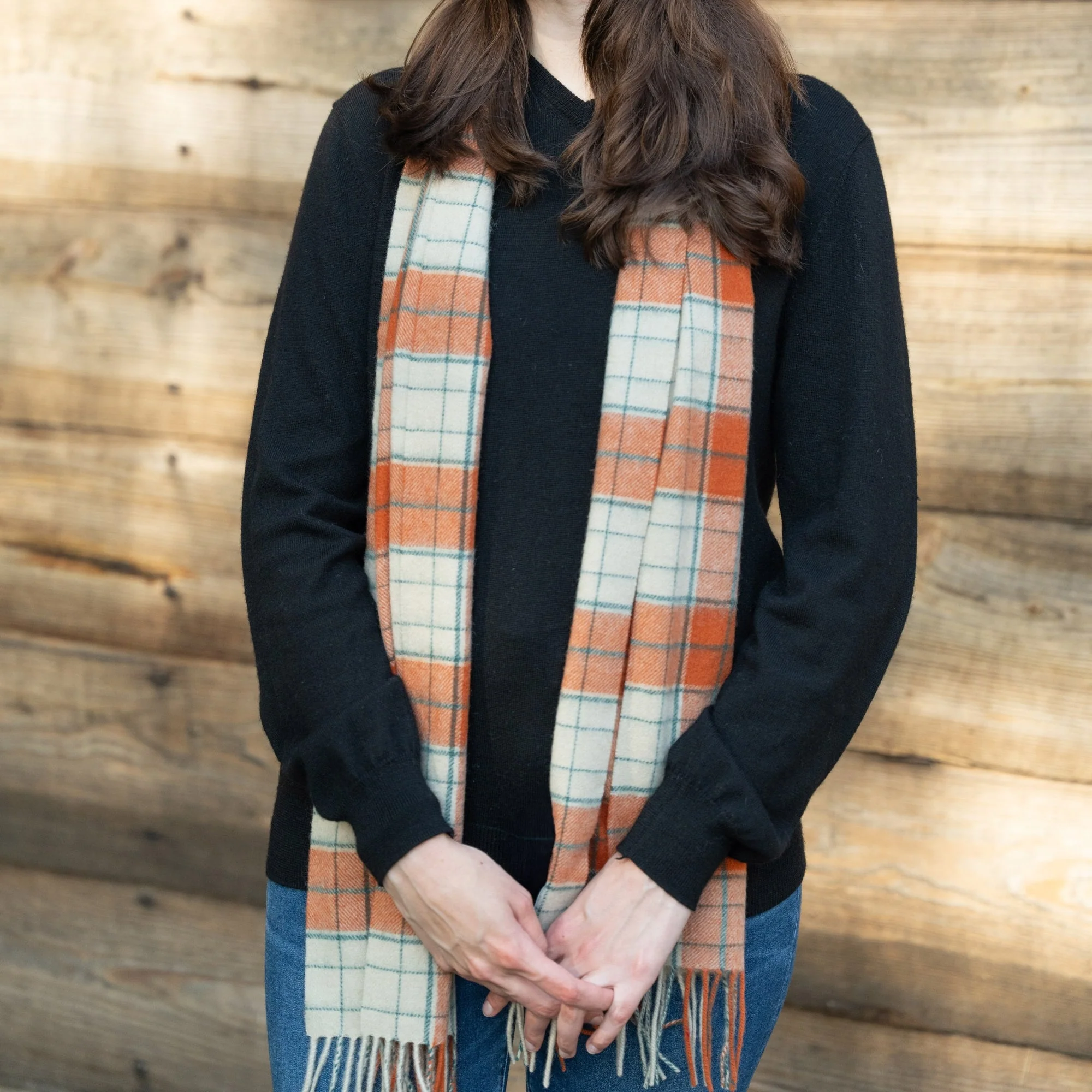 Mount Vernon Lambswool Tartan Scarf - Image 3