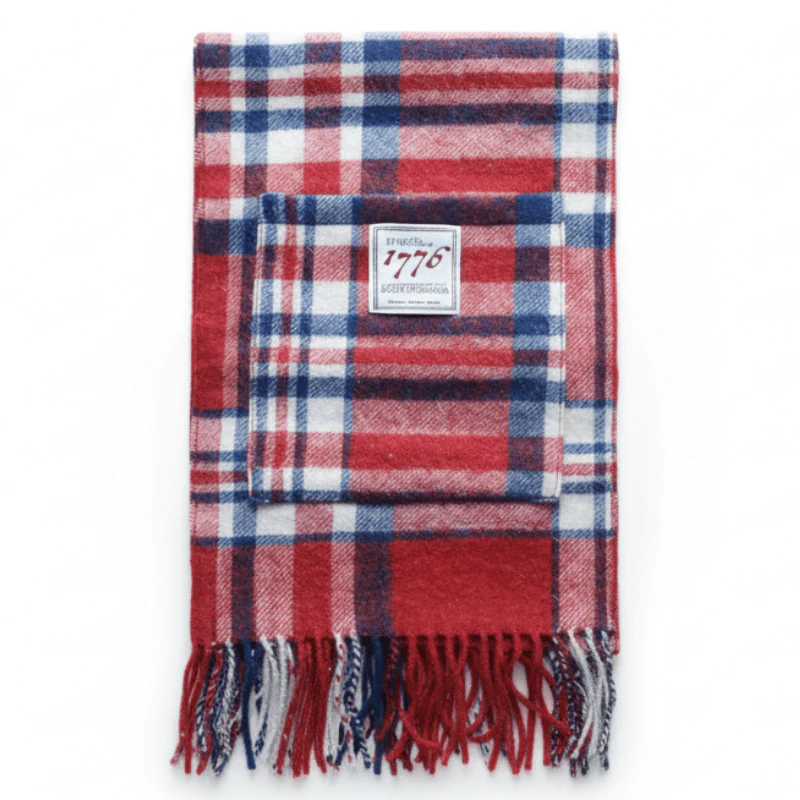 Mount Vernon 1776 Independence Tartan Pocket Scarf - Image 3