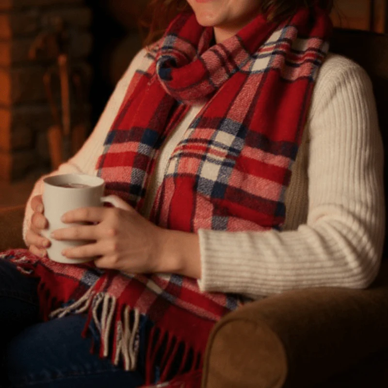 Mount Vernon 1776 Independence Tartan Pocket Scarf - Image 4