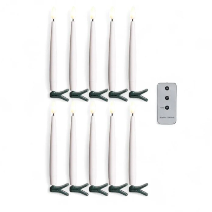 Clip on Lightened Candles- Set of 10 - Image 2