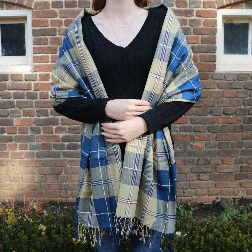 Tartan Viscose Scarf- GW Tartan - Image 2