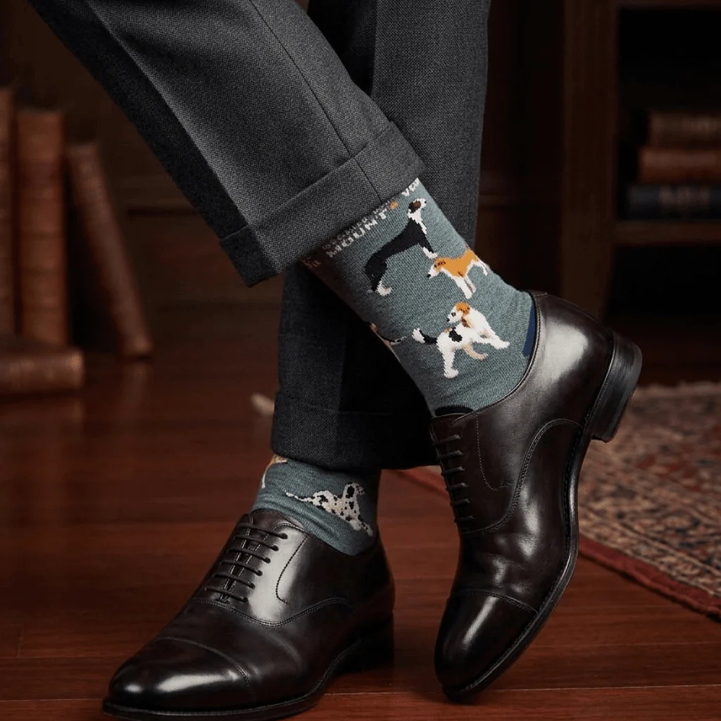 Dogs of Mount Vernon Socks