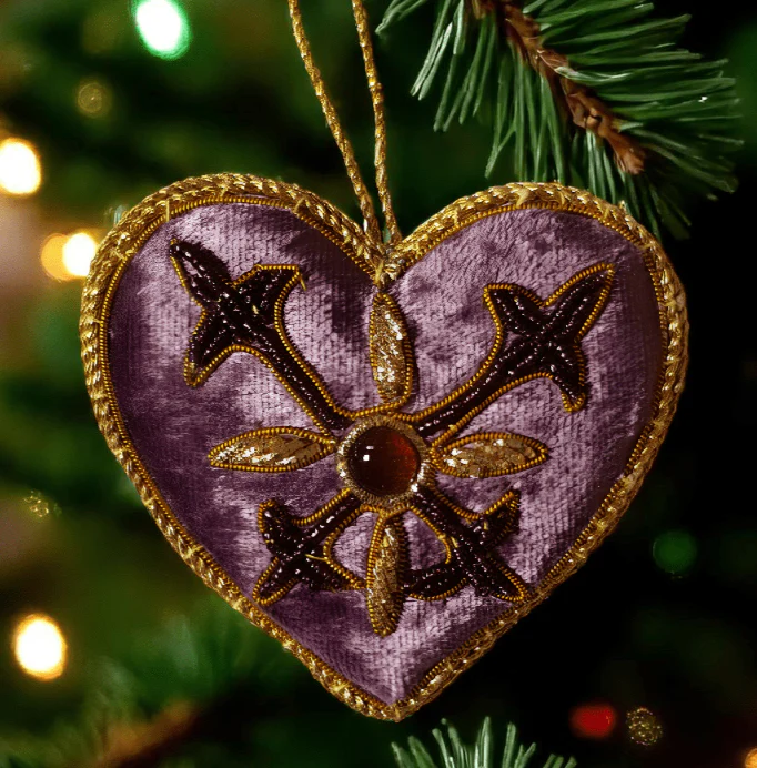 Purple Heart Ornament St. Nicolas