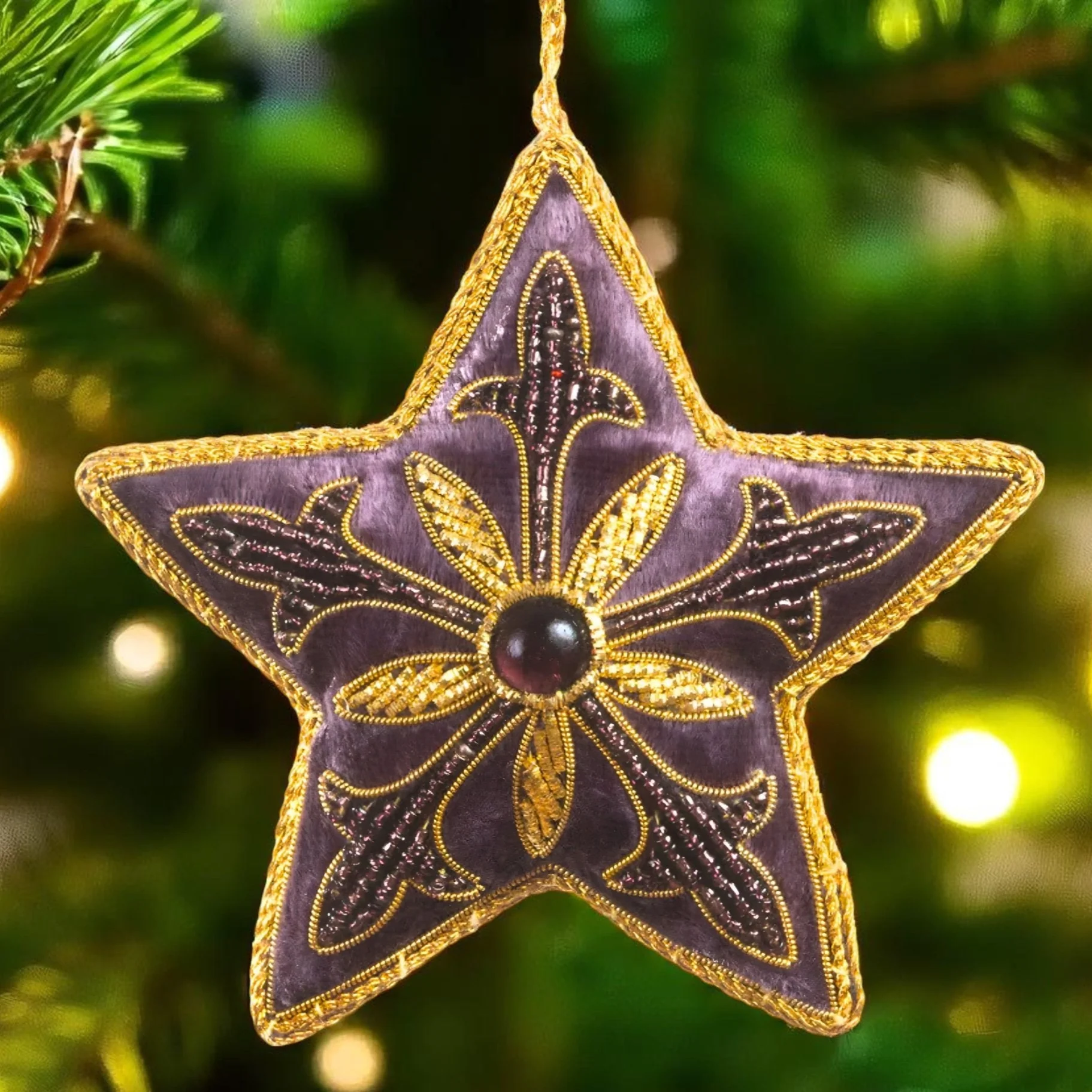 Purple Start Ornament St. Nicolas - Image 2