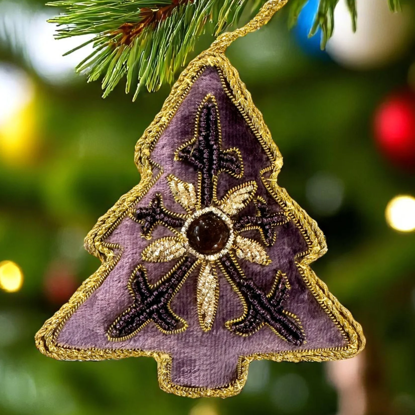 Purple Tree Ornament St. Nicolas - Image 2