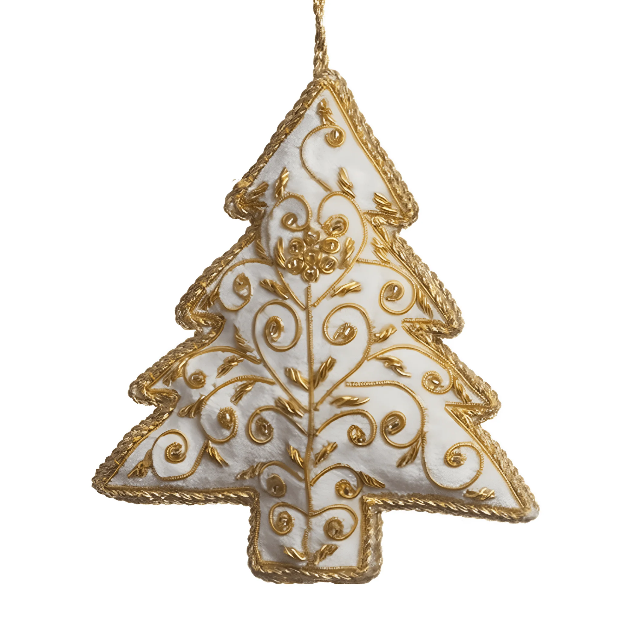 White & Christmas Tree Ornament St. Nicolas - Image 2