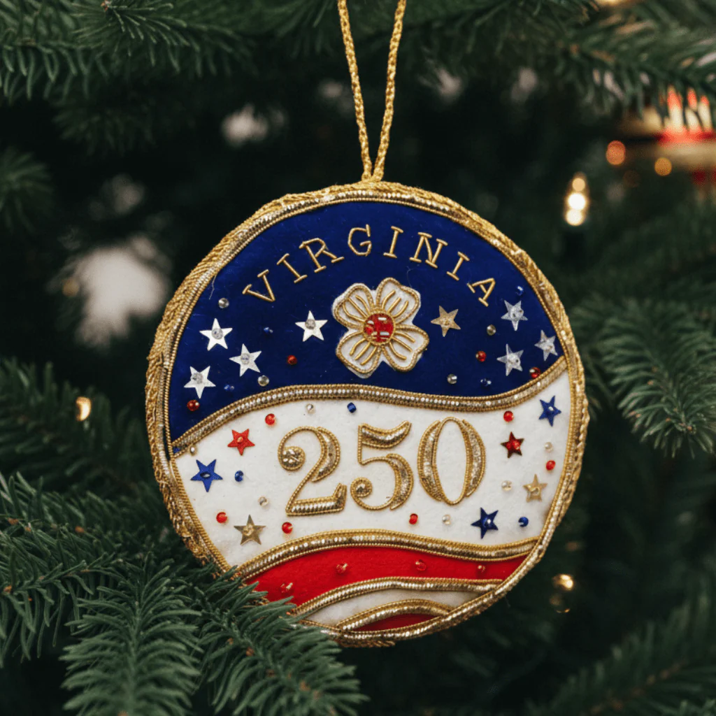 Virginia 250th Anniversary Dogwood Ornament St. Nicolas