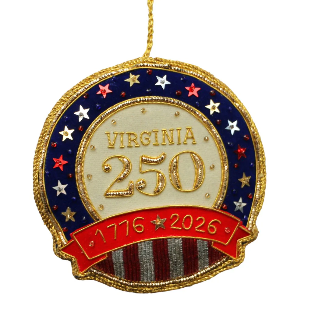 Virginia 250 Stars & Stripes Ornament St. Nicolas