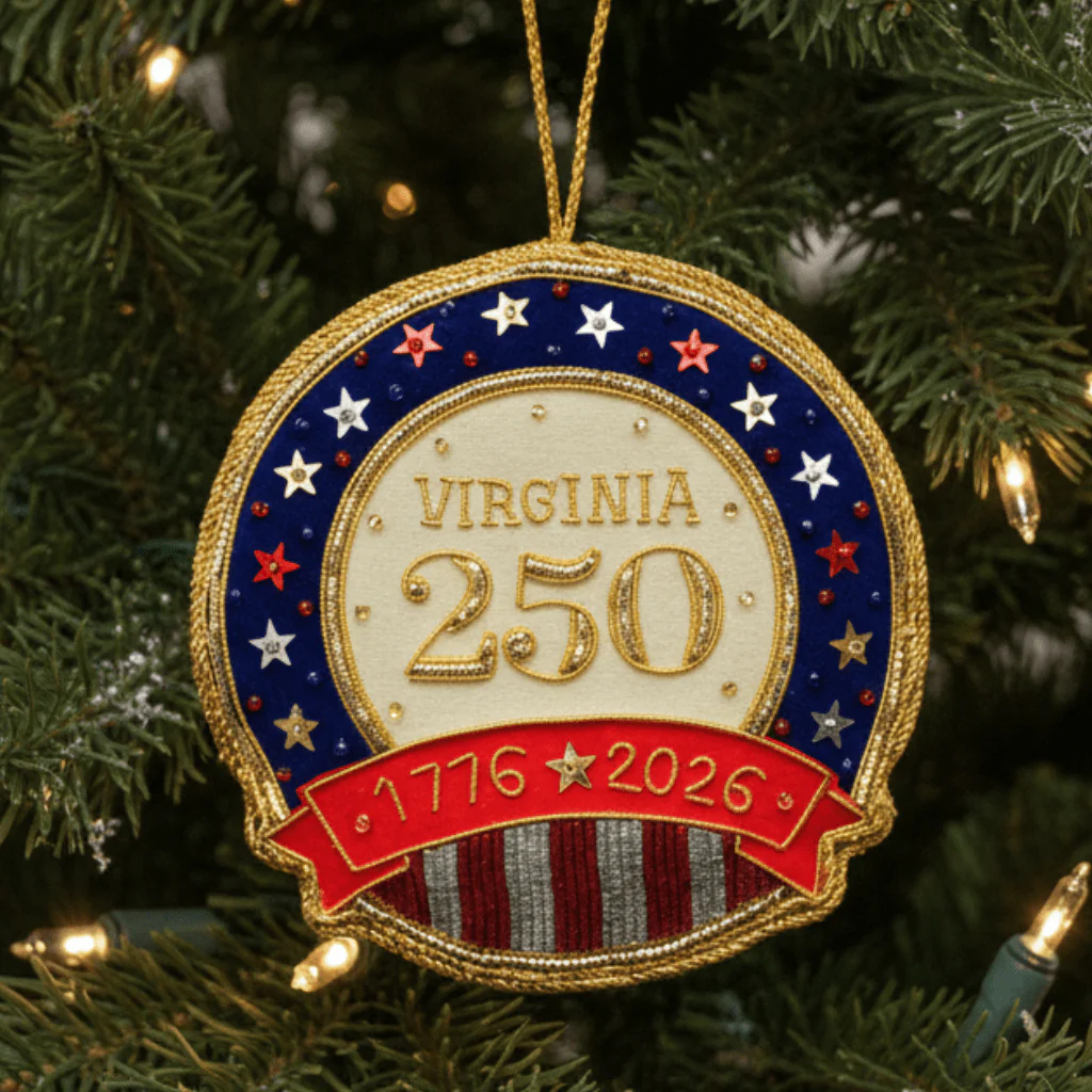 Virginia 250 Stars & Stripes Ornament St. Nicolas - Image 2