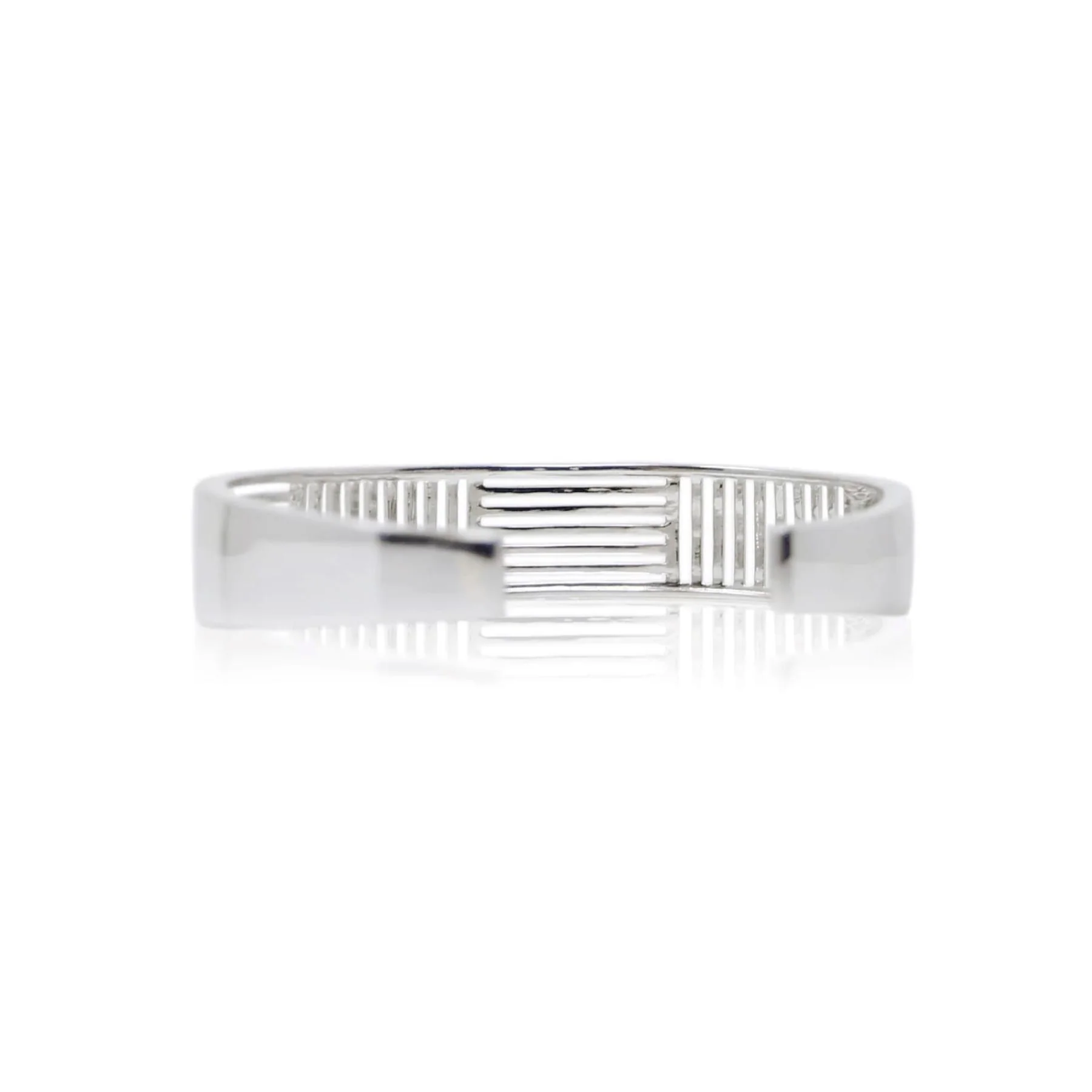 Sterling Silver Shutter Cuff Bracelet - Image 4