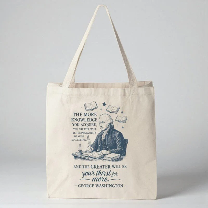 Thirst for Knowledge Canvas Tote Bag - Image 2