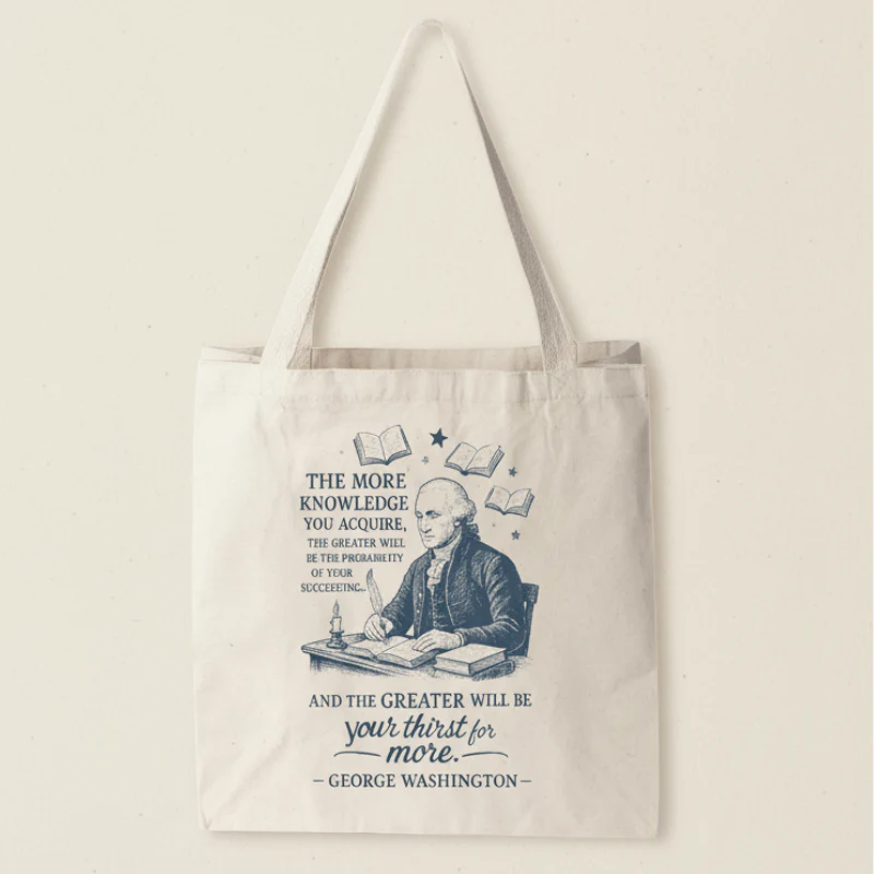 Thirst for Knowledge Canvas Tote Bag - Image 3
