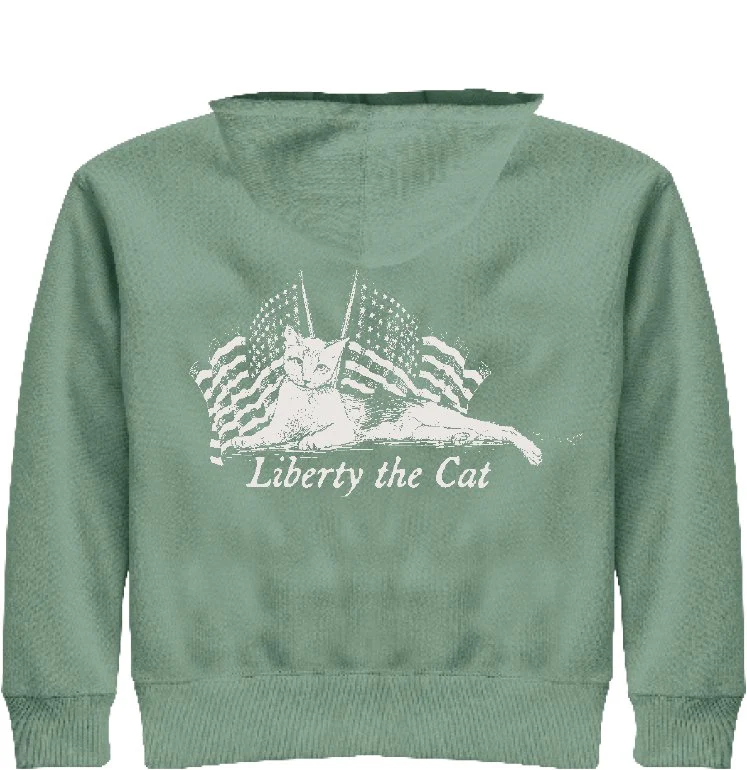 Youth Liberty Cat Hoodie - Image 3