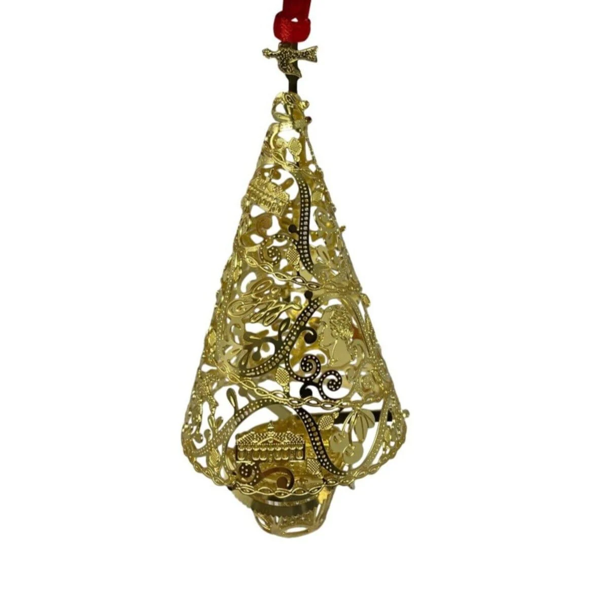 Three-Dimensional Brass Christmas Tree Ornament - Image 6
