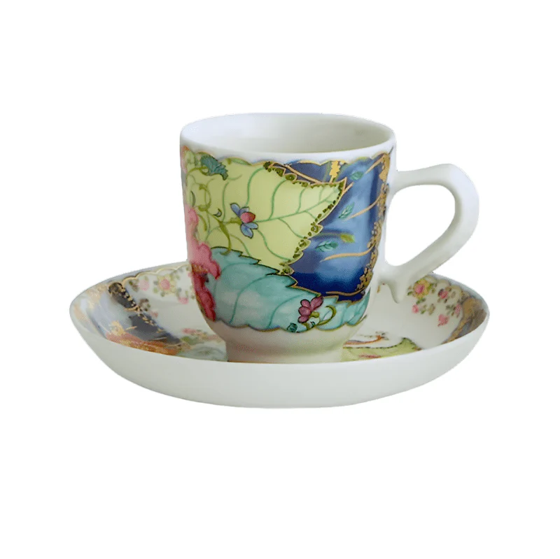 Tobacco Leaf Demitasse Cup & Saucer