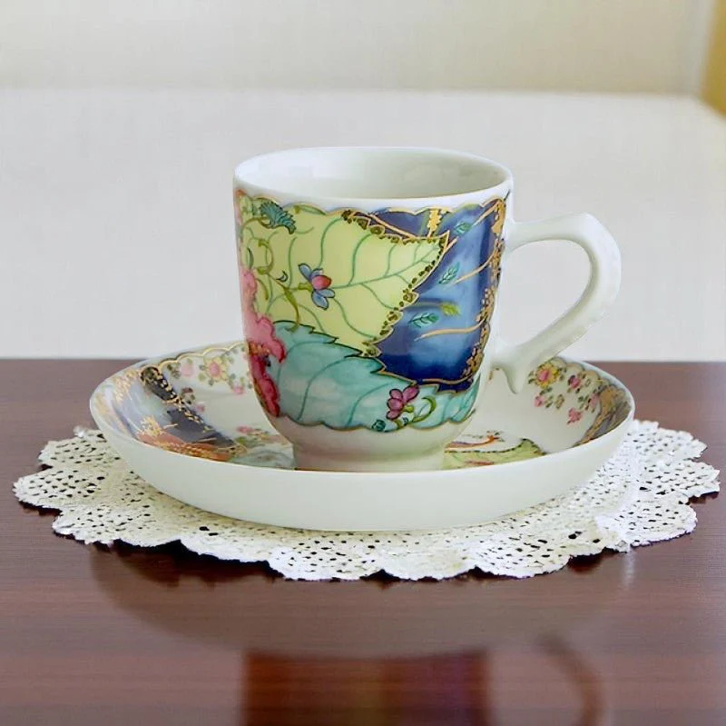 Tobacco Leaf Demitasse Cup & Saucer - Image 2