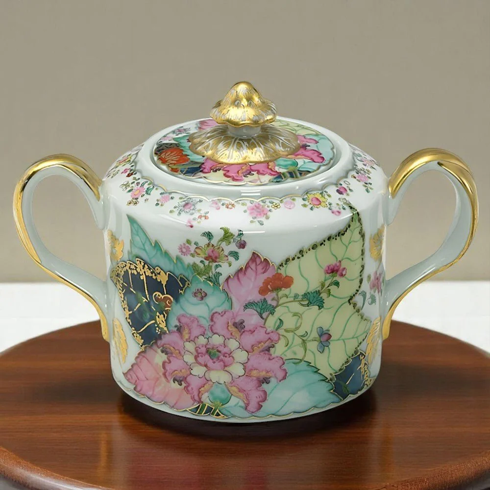 Tobacco Leaf Sugar Pot - Image 2