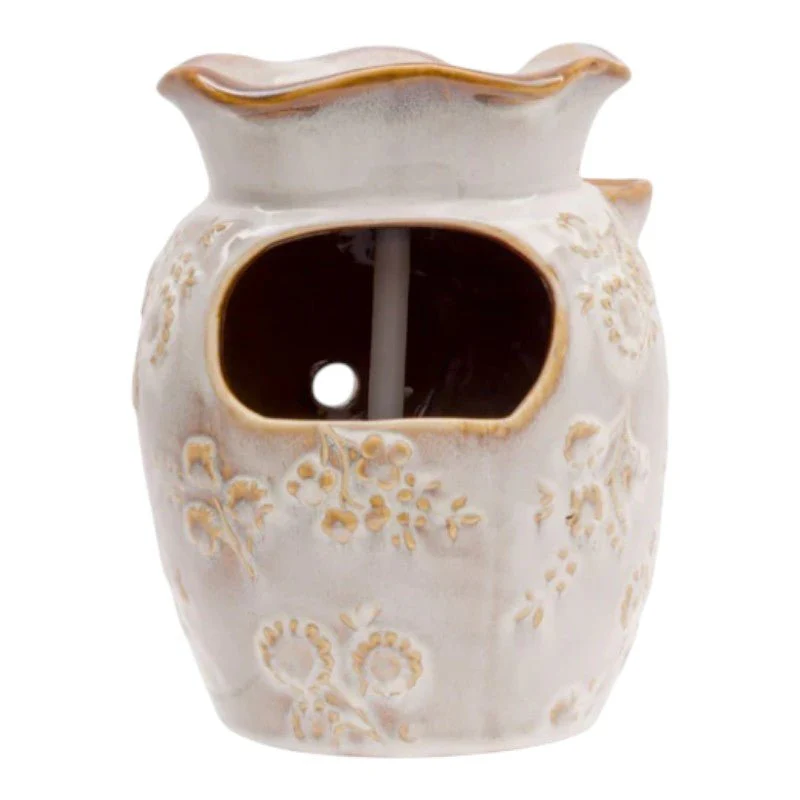 Water Fountain Floral Scallop Antique White - Image 3